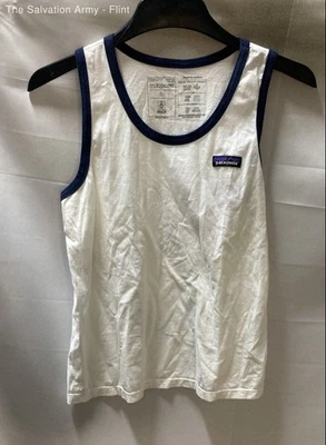 Camiseta sin mangas pulóver sin mangas blanca de algodón orgánico Patagonia para mujer talla pequeña Foto 1 de 4