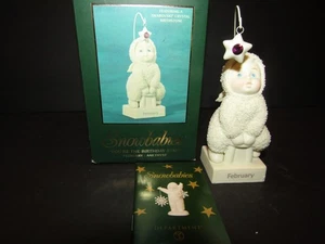 Department 56 Snowbabies YOU'RE THE BIRTHDAY STAR February Amethyst SWAROVSKI - Picture 1 of 7