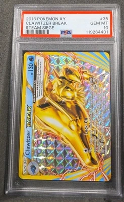 POKEMON CARD CLAWITZER BREAK HOLO 35 STEAM SIEGE VINTAGE GRADED PSA 10 GEM MINT - Image 1 of 3