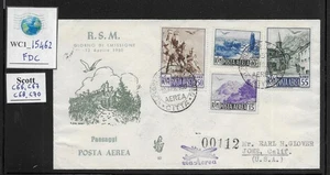 WC1_15462. SAN MARINO. FDC Venetia w. 1949 SAN MARINO VIEWS air. Sc.C66-C68,C70 - Picture 1 of 1
