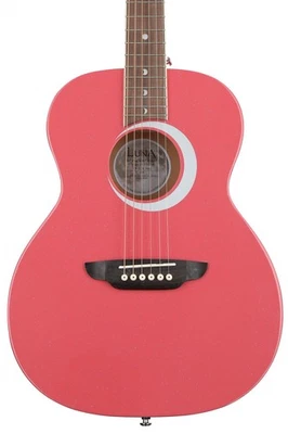 Luna Aurora Borealis 3/4-Size Acoustic Guitar - Pink Pearl - Image 1 of 4