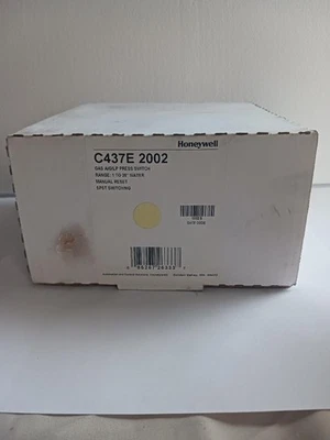 Nuevo interruptor de presión A/G/LP de gas Honeywell C437E 2002, agua de 1-26" con reinicio manual Foto 1 de 4