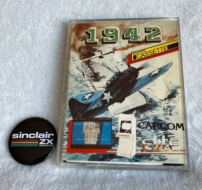 Spectrum 48 / 128 - 1942 game by Elite - works, FREE badge - Image 1 of 4