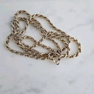 Cadena de oro amarillo sólido 14K ITALIA 18 gramos vintage para hombre - Imagen 1 de 24