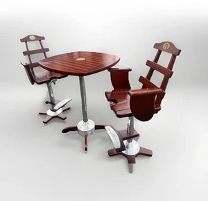 Vintage Thomasville Ernest Hemingway Fishing Chairs And Table 2001 - Picture 1 of 9
