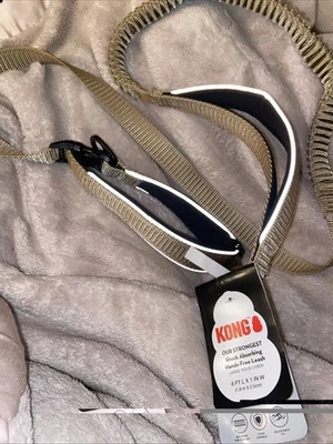 Амортизирующий поводок Kong Strongest громкая связь 6 футов 1 дюйм большой - черный - Изображение 1 из 4