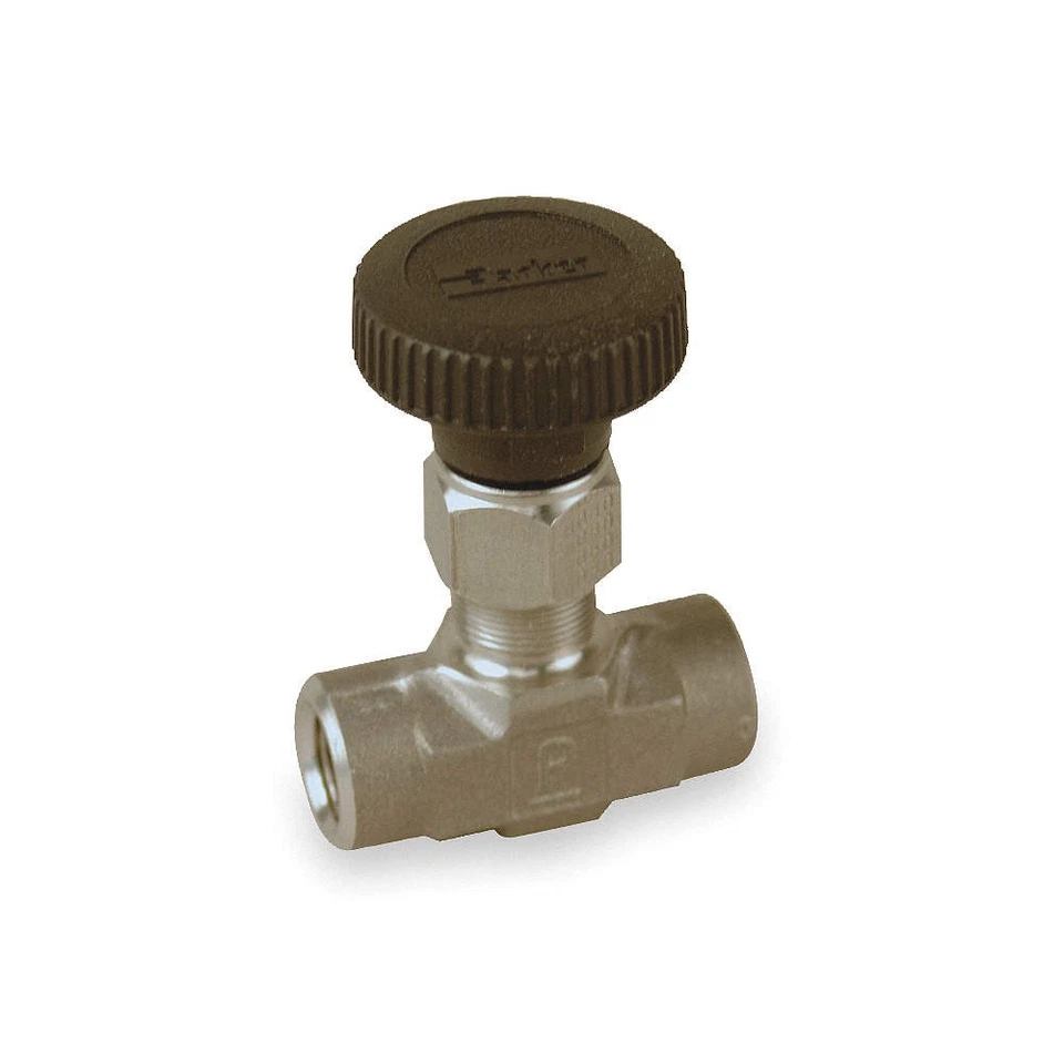 Parker V-Series 1/4" 5000 PSI General Purpose Needle Valve (4A-V4LR-SS)