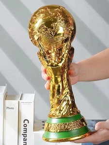 1:1 World Cup Replica Trophy Full Size 2022 Qatar Height 36cm/14in Decoration - Picture 1 of 5