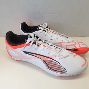Puma Ultra 5 Play FG/AG 108169 01 Soccer football Shoes White Coral SIZE 14 - Picture 1 of 7