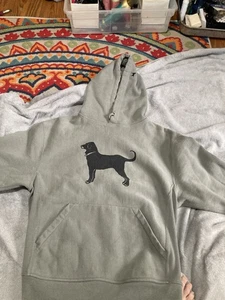 The Black Dog Hoodie Mens Medium Legacy Collection Dog Graphic Pullover Sweaters - Picture 1 of 8