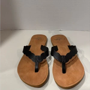 Cushion by Reef Celine gepolsterte Flip-Flops mit gewelltem Rand Größe 7 schwarz - Bild 1 von 8