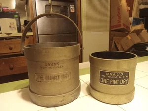 Cubo de grano OHAUS de colección de 1 cuarto + 1 pinta medida seca - Imagen 1 de 8
