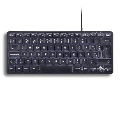 PERIBOARD-332 Teclado Mini USB retroiluminado con Cable - Teclas de tijera ti... Foto 1 de 4