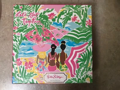 Lilly Pulitzer Puzzle “Let's Get Together” 500 Pieces Square 22x22" Tropical NEW - Image 1 of 3