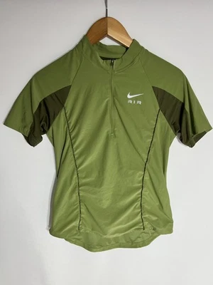 Nike Camiseta para Correr Air 1/2 Cremallera Dri Fit | Damas | Verde | Pequeña Foto 1 de 4