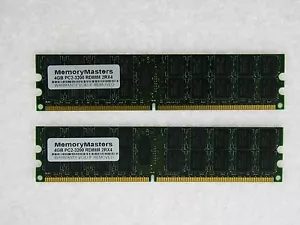 8GB (2X4GB) DDR2 MEMORY RAM PC2-3200 ECC REG DIMM - Picture 1 of 1