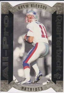 DREW BLEDSOE 1995 Upper Deck SP DIE-CUT GOLD VERSION New England Patriots Card - Bild 1 von 2