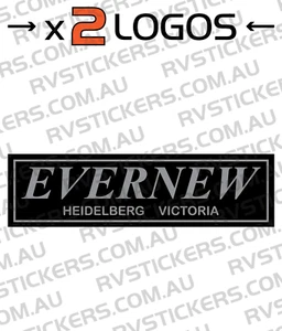 2x EVERNEW Caravan decal 655mm, sticker, vintage, graphics, retro - Picture 1 of 1