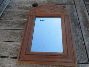 Petit miroir ancien chasse , chasse à cour bel objet de déco - Foto 1 di 5
