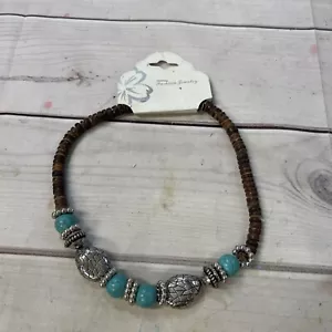 Fashion Jewelry Women's Southwestern Chunky Faux Turquoise Necklace. - Picture 1 of 6
