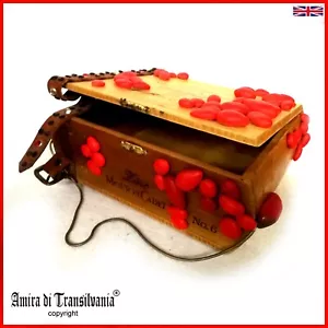 classic bag hand handle handbag vintage woman wood box fashion brand pochette by - Picture 1 of 24