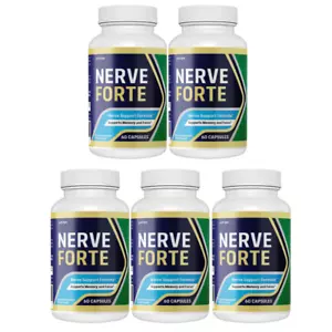 Nerve Forte Capsules for Nerve Health and Discomfort Relief - 5 Bottles - Picture 1 of 5