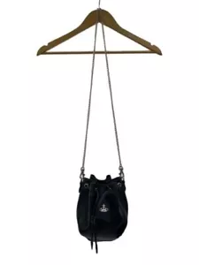 Borsa a tracolla Vivienne Westwood nera tinta unita VEGAN innovativa e unica donna - Foto 1 di 9