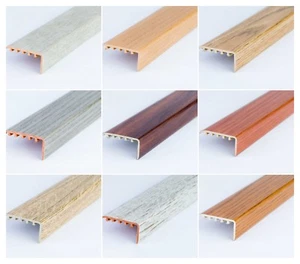 STAIR NOSING EDGE UPVC WOOD EFFECT -TRIM- EDGING NOSING 45 x 22mm - 900 mm - Picture 1 of 14