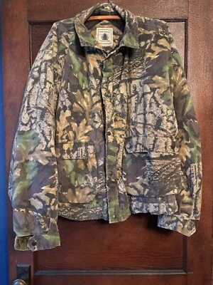 Chaqueta de Camuflaje Desteñida Corteza de Árbol Territorio del Noroeste Años 90 De Colección Talla XL Foto 1 de 3