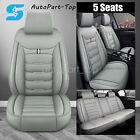 For Honda HR-V/ CR-V 5Seat Car Seat Covers Front & Rear Cushion PU Leather Gray