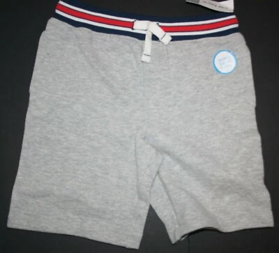 New Carter's 6 year Boys Shorts Gray French Terry Athletic Soft Knit Drawstring - Image 1 of 2
