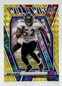 2021 Panini Mosaic Will to Win Ray Lewis 30/89 Baltimore Ravens - Picture 1 of 2