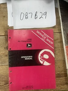 John Deere A300 Air Compressor Operator's Manual OM-TY3863 NOS - Picture 1 of 11