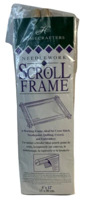 Needlework Scroll Frame 6" x 12" Homecraft - Image 1 of 2
