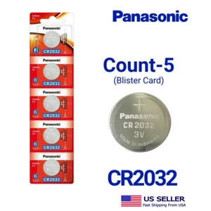 Baterías de litio Panasonic CR2032 5 unidades, celda de moneda de 3 V (tarjeta blister) - Imagen 1 de 1