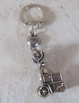 Ancien porte clefs clés vintage huile SHELL France Garage Petroliana 1960s vtg - Photo 1/4