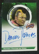 2013 UNSTOPPABLE CARDS *BLAKES 7 * AUTOGRAPH CARD #S2DT DAMIEN THOMAS AS ATLAN 