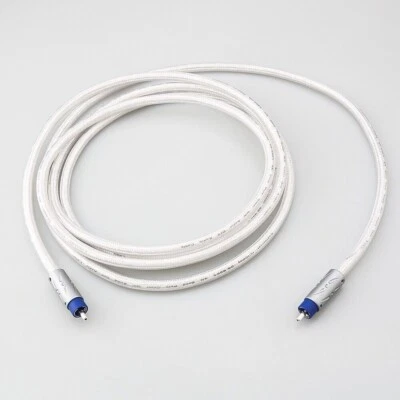 Pure Solid Silver 75 Ohm RCA Hifi Digital Coaxial Audio Cable Subwoofer Cable - Image 1 of 4