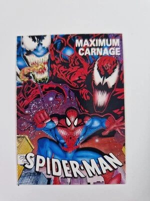 SPIDERMAN - Maximum Carnage 1993 Marvel Comics Annual Checklist - Image 1 of 2