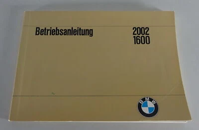 Operating Instructions / Manual BMW 1600-2 / 2002 Stand 02/1968 Foto 1 de 3