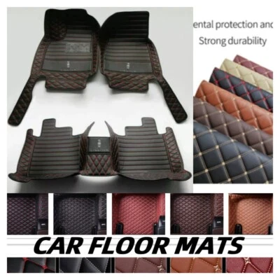 For Lincoln MKZ Car Floor Mats Custom Leather Luxury Liners Waterproof Carpets - Image 1 of 4