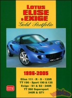 LOTUS ELISE EXIGE BOOK GOLD PORTFOLIO