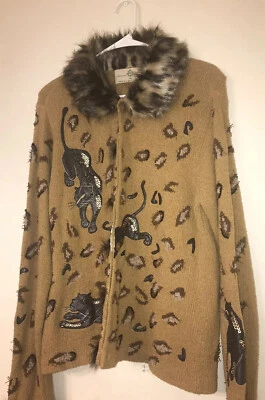 Design Options por Phillip & Jane Gordon Jaqueta Suéter Feminina Amantes de Gatos Média - Imagem 1 de 4