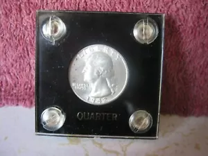 1942S WASHINGTON SILVER QUARTER BU+ - Picture 1 of 5