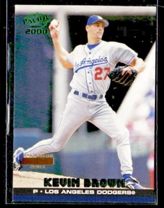 2000 PACIFIC ACTION VARIATION EMERALD PARALLEL BLANK SERIAL 214 KEVIN BROWN 1/1 - Picture 1 of 2