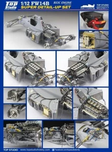 Top Studio 1:12 F1 Williams FW-14B Super Detail Up Kit RS3C Early Tamiya MD29017 - Imagen 1 de 15
