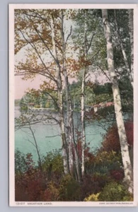 Vacation Land, Cottage Country, Somewhere, USA, Antique Phostint Postcard - Picture 1 of 2