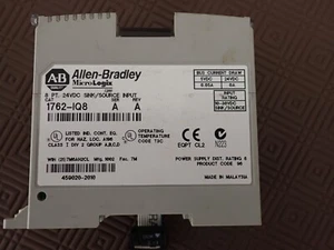 ALLEN BRADLEY -- MICROLOGIX -- 8 Channel Input Module Sink/Source -- 1762-IQ8 - Picture 1 of 4