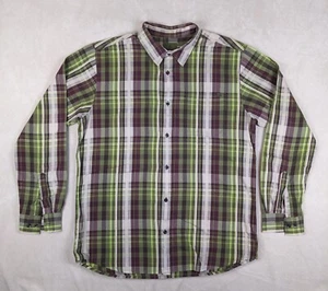 Prana Large Mens Shirt Casual Outdoors L/S Organic Cotton - Picture 1 of 14