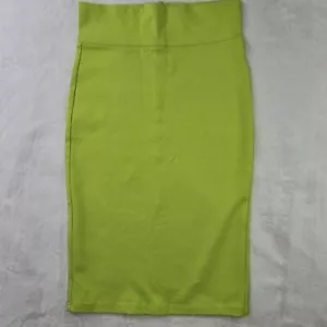 LABIJOU Basic Bleistiftrock Damen Gr. Large grün Gummibund Stretch Freizeit neu - Bild 1 von 11